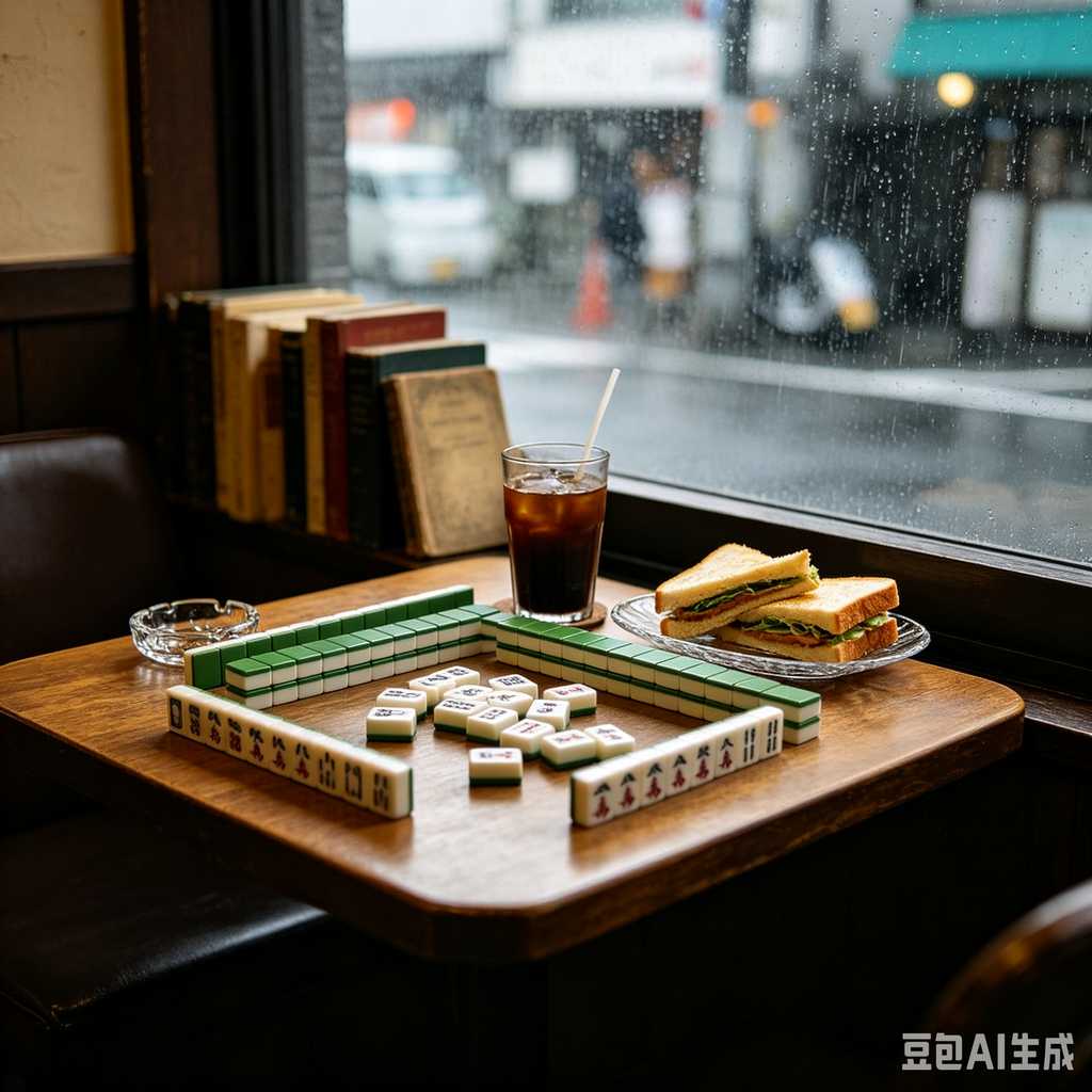 mini travel mahjong set lightweight